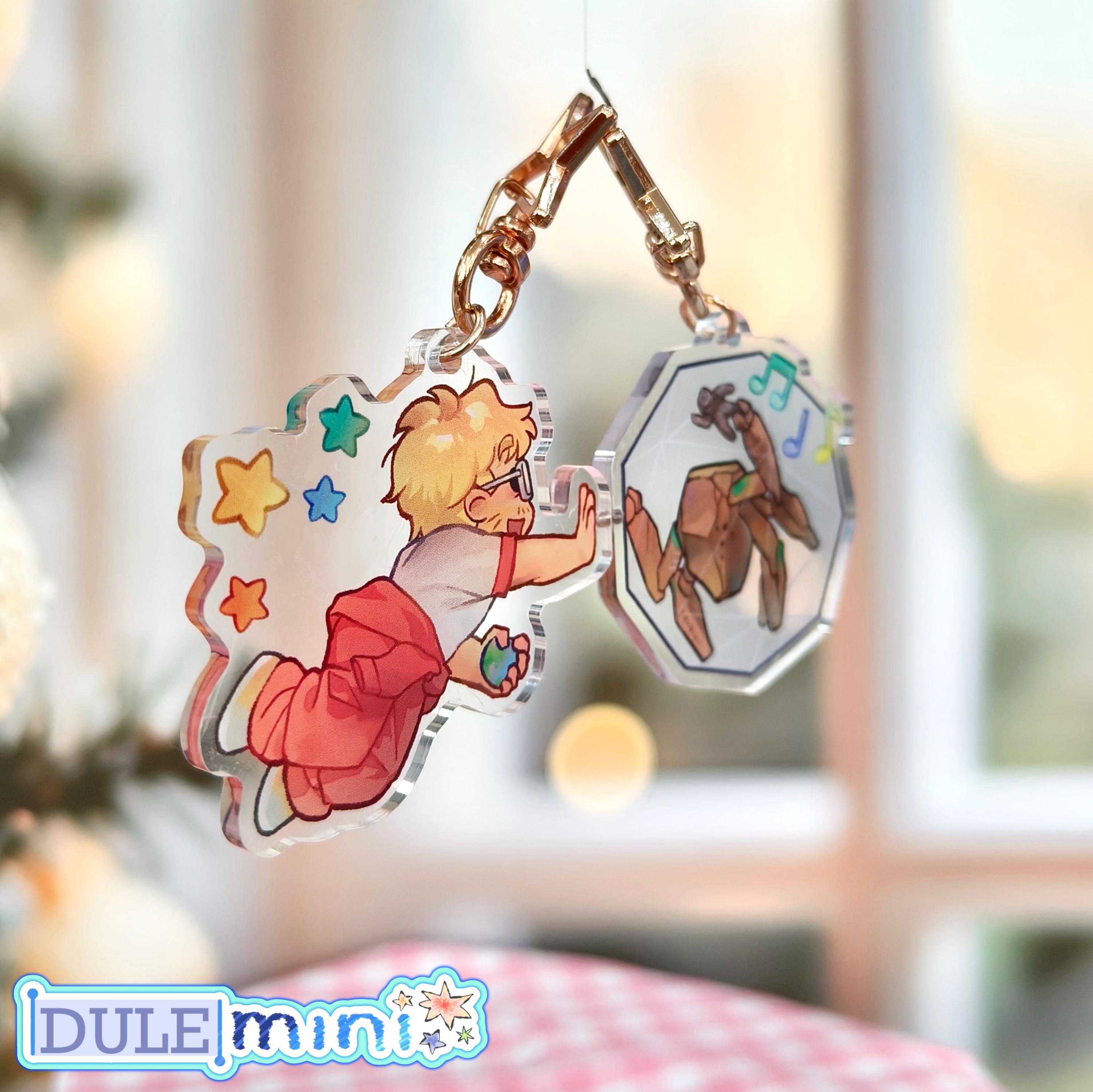 Project Hail Mary Grace Rocky Arcrylic Magnet Keychains Set 2 Inch