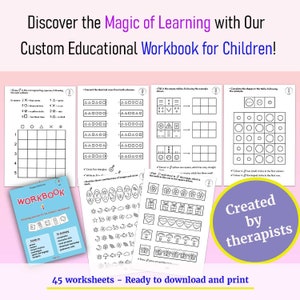 Educational Workbook for Kids: Concentration & Motor Skills (PDF Download)