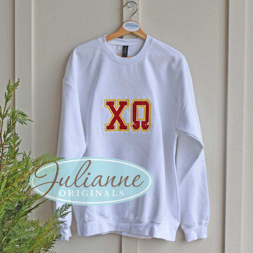 Chio Lettering Chi Omega, Chio, Sorority Sweatshirt, Sorority Gift, Chi O Letter ...
