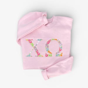 Chi Omega, Chi O,  Sorority Sweatshirt, Sorority Gift,  Chi Omega Letter Sweatshirt, Chi O Letter Shirt