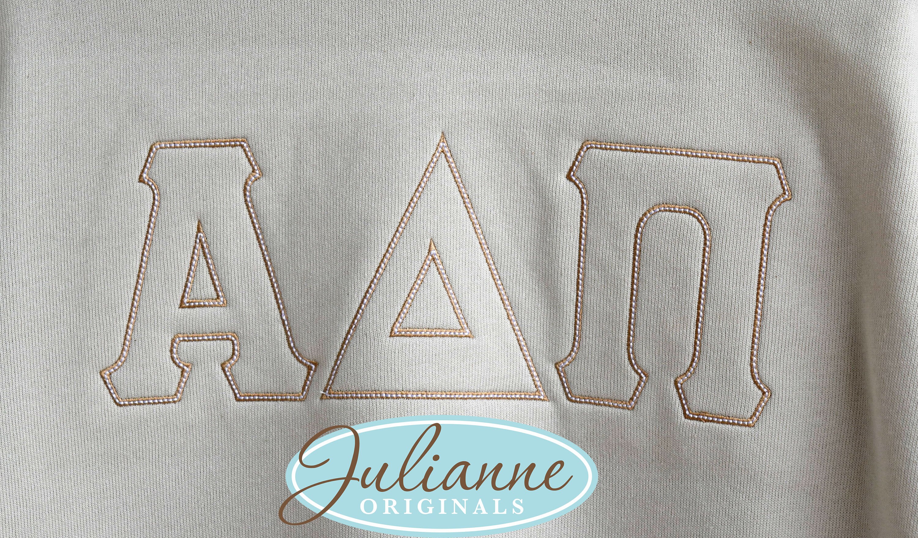 Adpi Gold Letters Alpha Delta Pi, Adpi, Sorority Sweatshirt, Sorority Gift, Adpi Letter ...