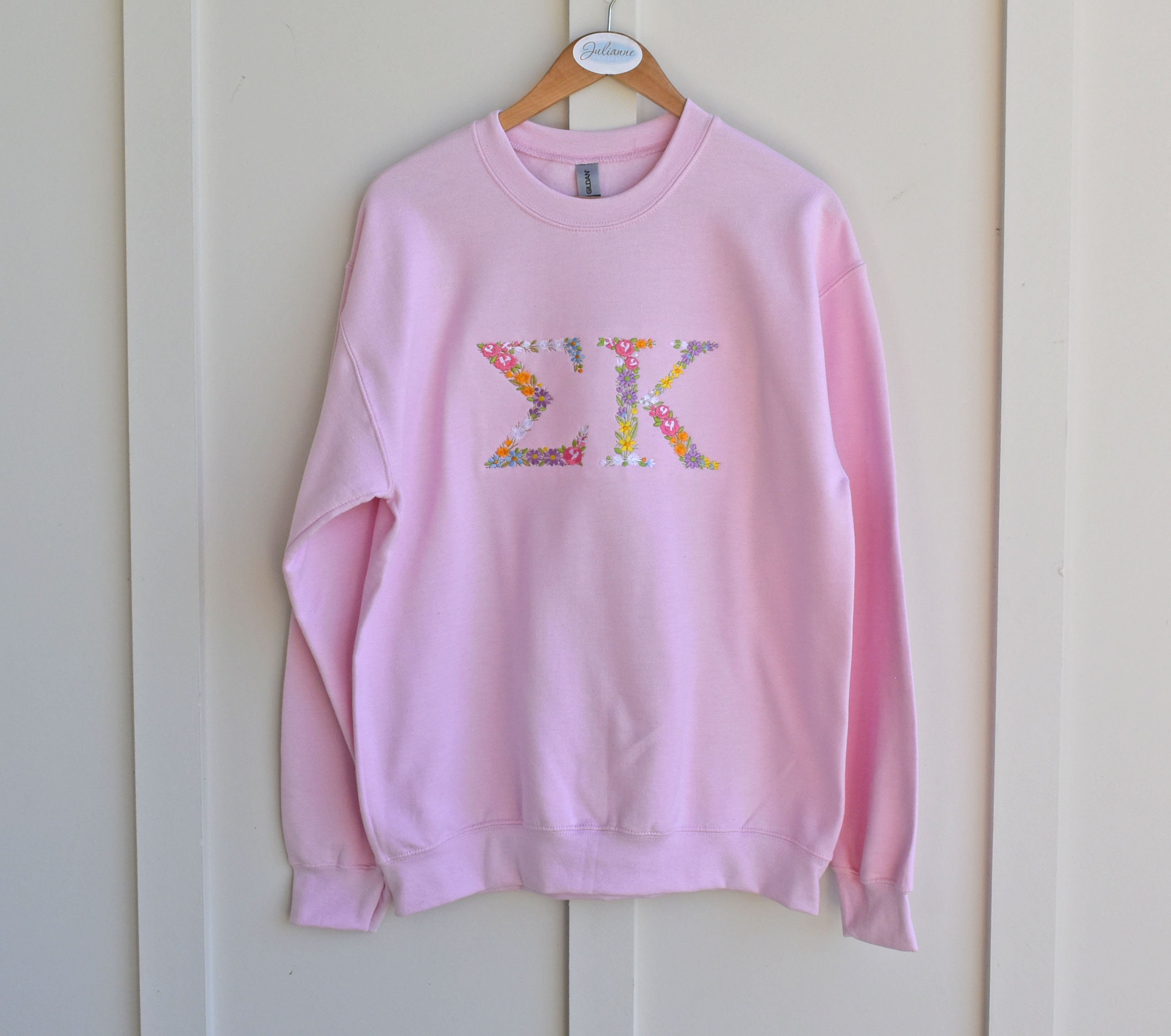 Sigma Kappa Stitched Letters Etsy