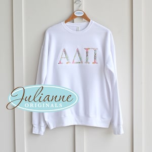 Alpha Delta Pi, ADPi,  Sorority Sweatshirt, Sorority Gift,  ADPi Letter Sweatshirt, Alpha Delta Pi Letter Sweatshirt