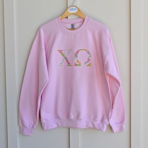 Chi Omega, Chi O,  Sorority Sweatshirt, Sorority Gift,  Chi Omega Letter Sweatshirt, Chi O Letter Shirt