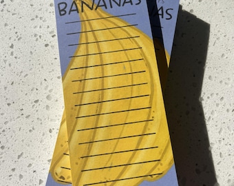 It's bananas notepad, so much to do paper pad