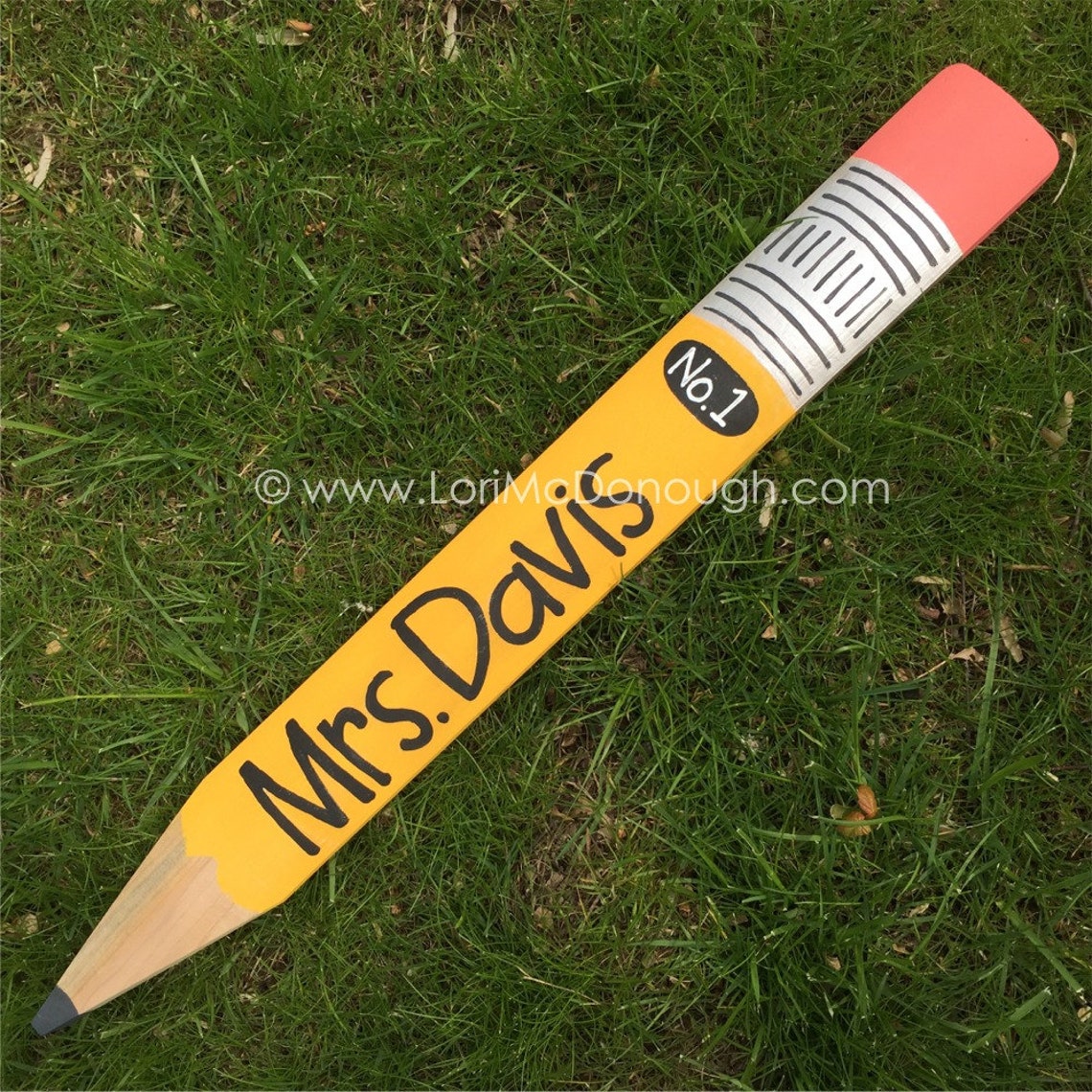 Personalized Pencil Sign Teacher Gift Back to School - Etsy