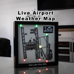 Runway Sense- Custom Airport Runway Weather Map – Live METAR Display, Pilot Gift