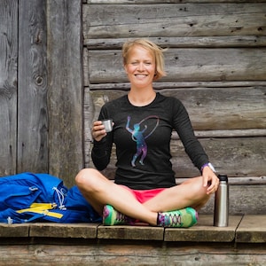 Hula Hoop Galaxy Flow Arts  Long Sleeve T-Shirt 1