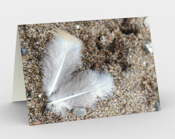 Notecards - Natural Treasures - Feather Heart
