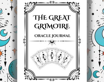 Oracle Card Reading Journal – Record Your Oracle Reading Sessions | Printable Witchy Grimoire Pages (PDF)