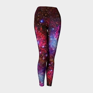 Cosmic Dreams - Fox Fur Nebula Yoga Leggings Version 2