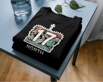 17 North Cotton Tee Shirt - Ontario - Road Trip- Cottage Country Canada