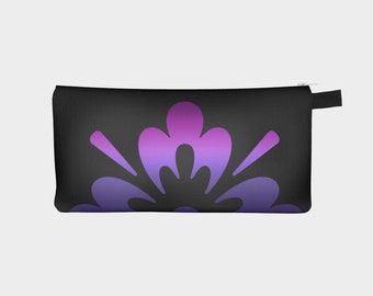 Ready To Ship! - Super Flower Midnight Amethyst Pencil Case