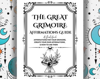 Grimoire Affirmations Guide - Witchy Journalling Grimoire Printable PDF