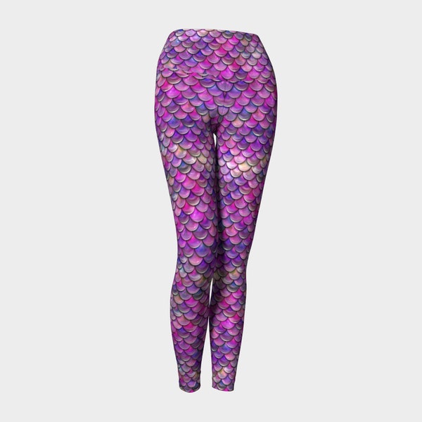 Amethyst Mermaid Yoga Leggings