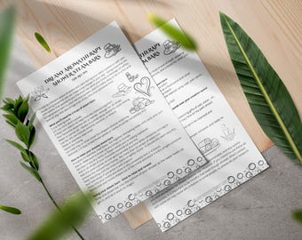 Aromatherapy Shower Bar Recipes: Grimoire Pages (Printable PDF)