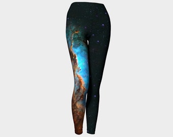 Cosmic Dreams - Emission Nebula Yoga Leggings