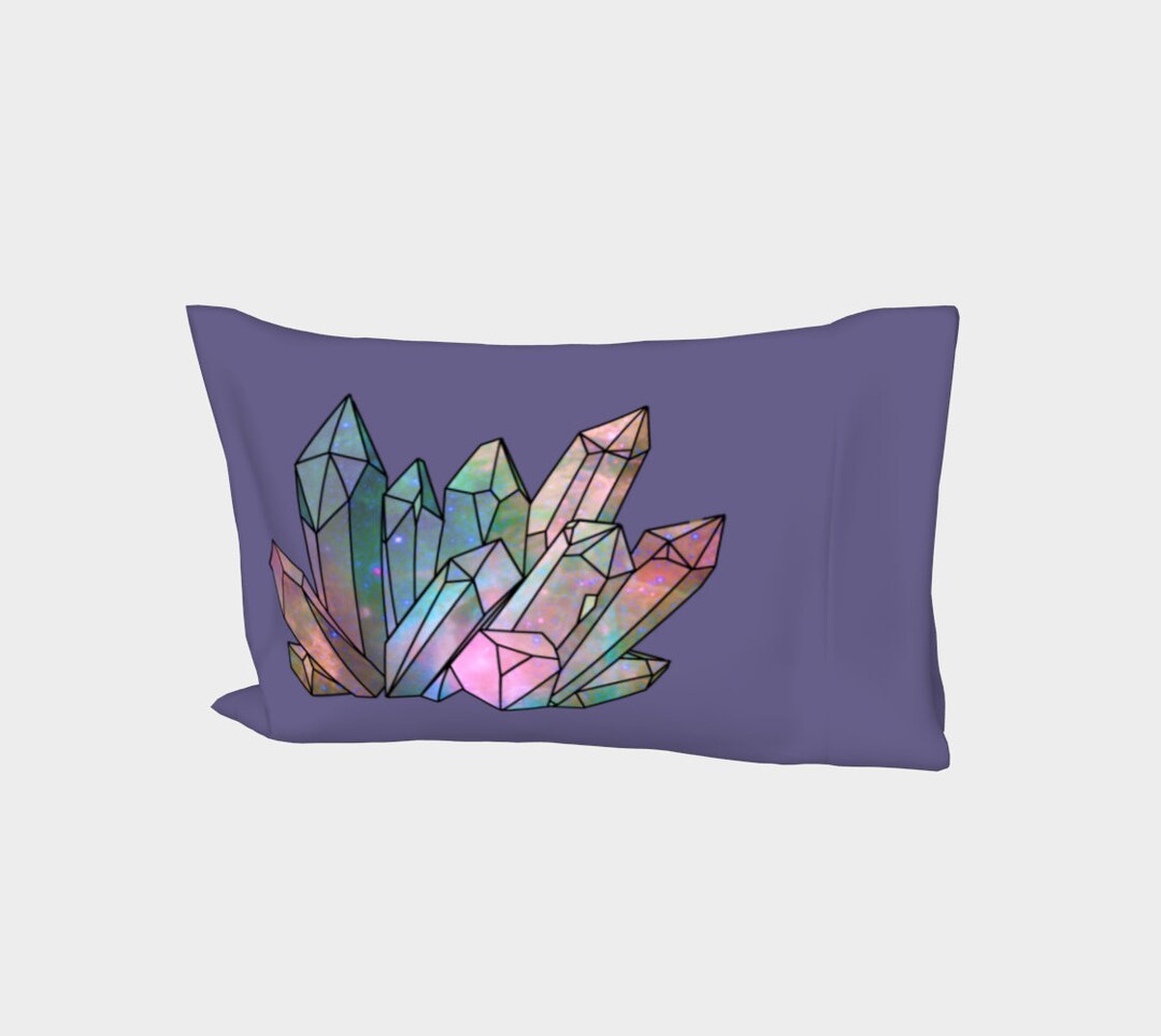 Cristales Cósmicos Rainbow Bed Pillow Sleeve Lavanda Etsy España