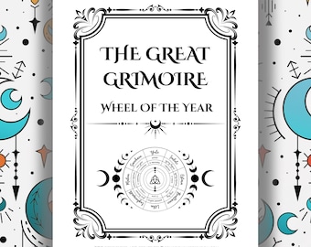 Wheel of The Year Printable Journal Pages: Grimoire Sabbat Pages (PDF)