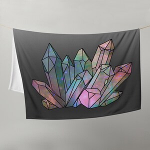 Cosmic Crystals Super Cozy Throw Blanket