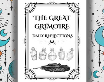 Daily Reflections Grimoire Page: Witchy Printable Journal Planner (PDF)