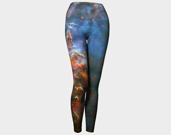 Cosmic Dreams - Mystic Nebula Yoga Leggings