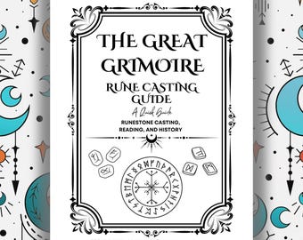 Rune Casting Guide – Grimoire Template for Nordic Divination | 8.5x11 Printable PDF