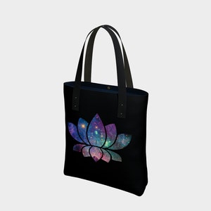 Cosmic Lotus   Canvas Tote Bag
