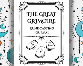 Rune Casting Journalling Pages- Printable Journal/Planner/Grimoire Pages - 8.5x11 PDF