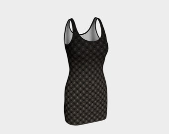 Midnight Dragon Body Contour Tank Top Dress