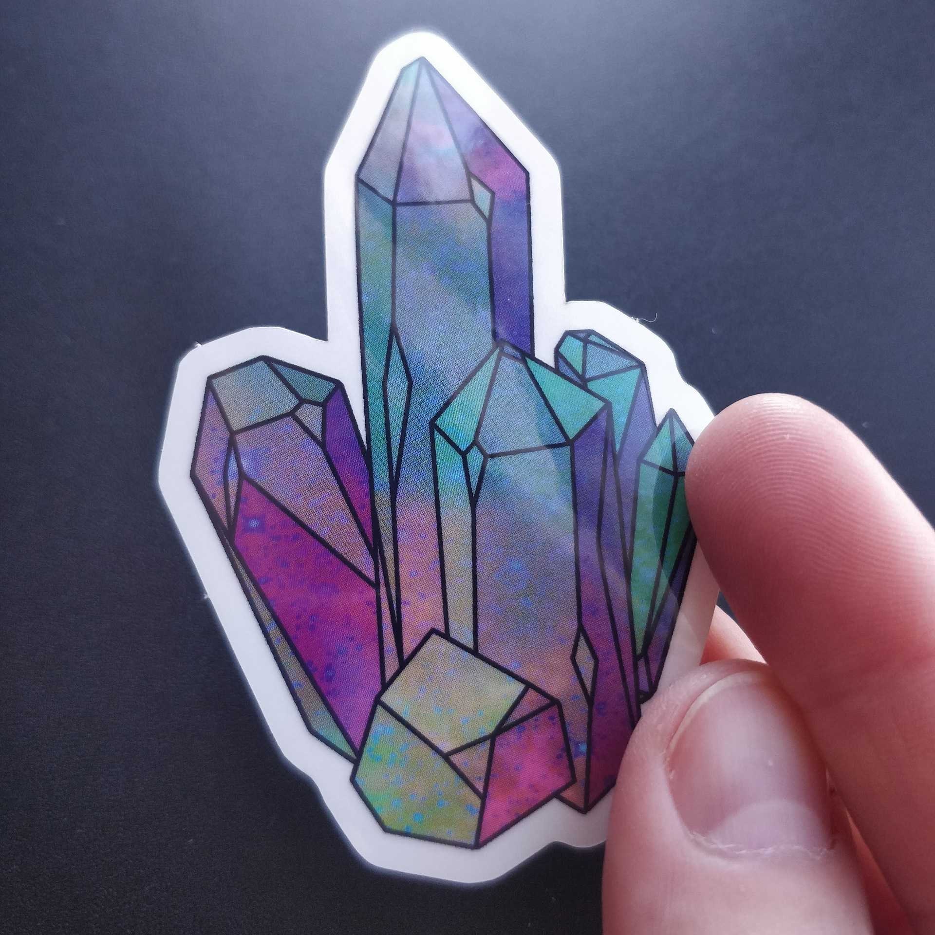 Mini Crystal Stickers Pack Version 2 – Cosmic Geology Crystals