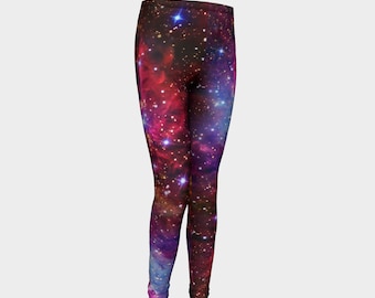 Cosmic Dreams - Fox Nebula Youth Leggings