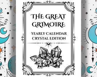 Crystal Lovers Calendar Pages: Grimoire Planner (Printable PDF)