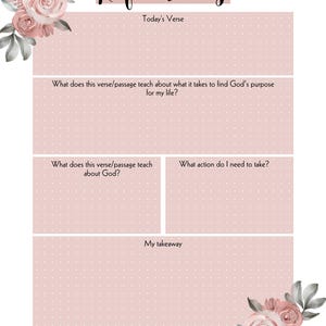 Bible Reading Plan Prayer Journal - Etsy