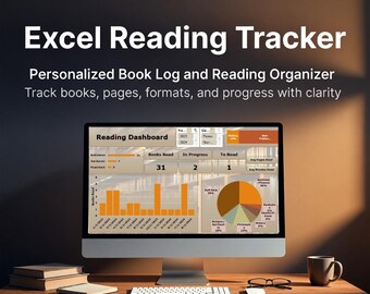 Excel Reading Tracker | Personalized Book Log & Reading Organizer