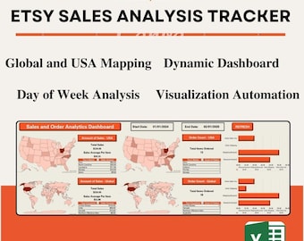 Etsy Sales Tracker | Excel Revenue & Performance Dashboard
