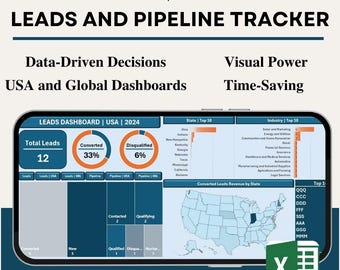 Sales Pipeline Tracker | Excel Lead & Deal Tracking Tool