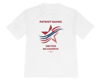 Patriot Games 2026 T-Shirt | United We Compete Star Flag Patriotic Tee