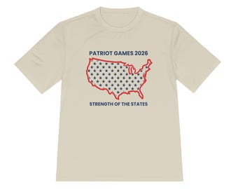 Patriot Games 2026 T-Shirt | USA Map Stars Patriotic Tee | America 250th Anniversary