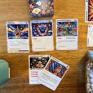 Juego de cartas familiar Breakfast vs Aliens (niños, adolescentes y adultos)