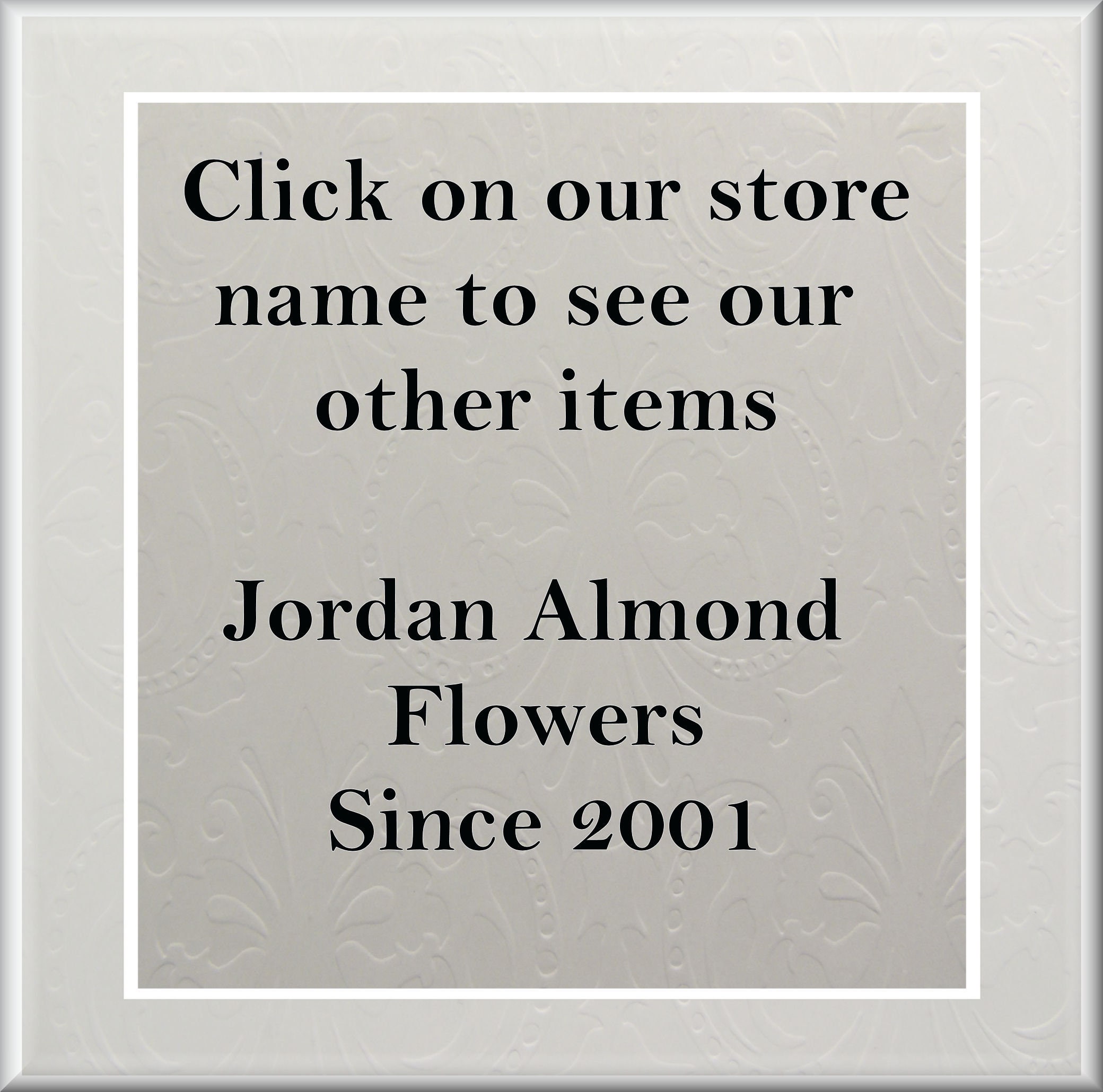 25 Ivory Jordan Almond Ribbon Flower Favors With Gold Berry Etsy
