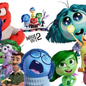 Inside Out 2 PNG, , Descarga de Inside Out 2, PNG de Inside Out, Ira, Alegría, Tristeza, Vergüenza, Ansiedad, Envidia