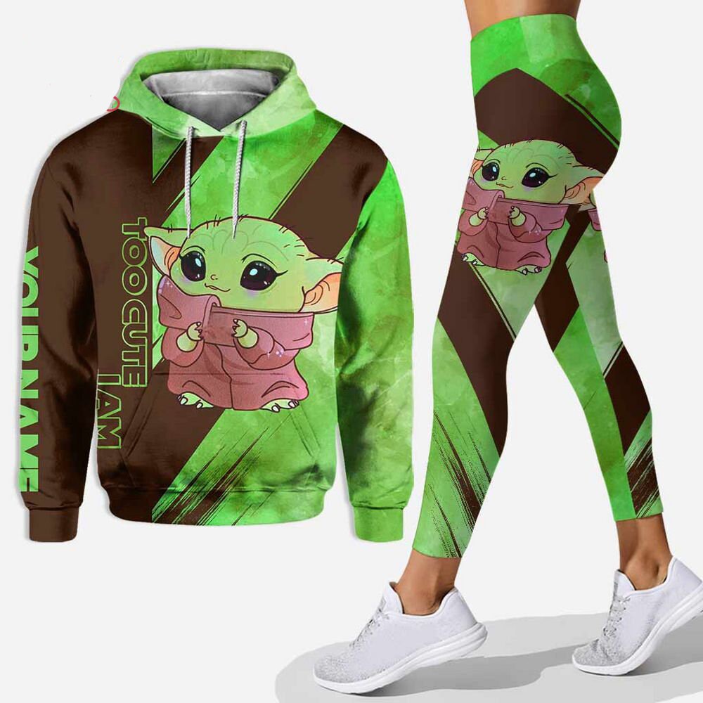 Discover Baby Yoda Too Cute 3D Hoodie