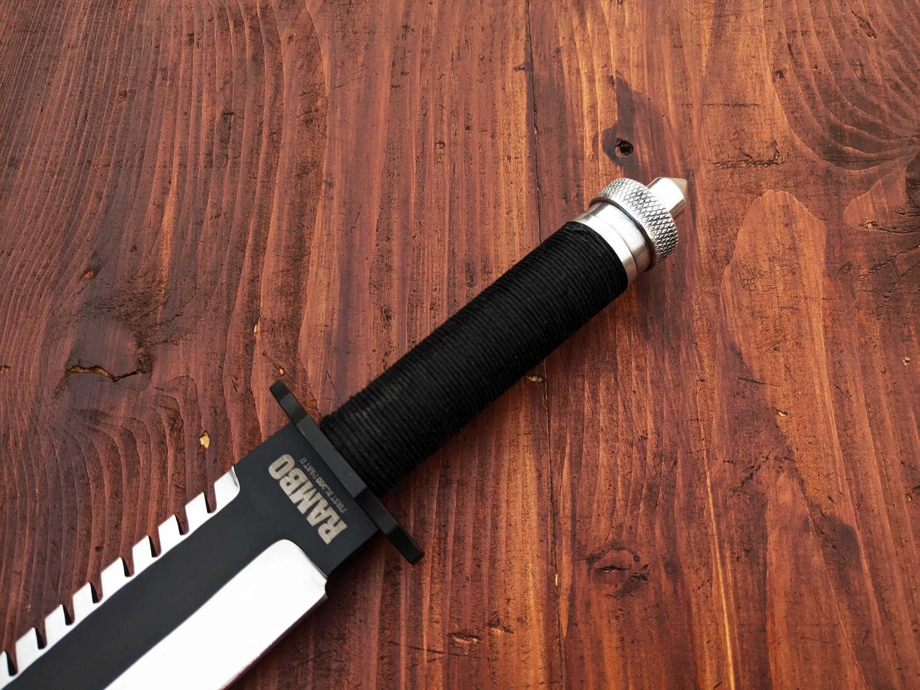 Handmade Rambo First Blood Part 2 Replica Knife: Stainless Steel