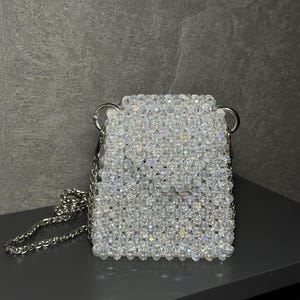 Mini bag for your amazing looks, crystal handbag, sparkling bag, rhinestone bag, shining bag, evening bag, prom handbag, crystal, bridal bag
