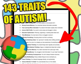 143 Autism Traits | Printable Reference Guide (PDF)