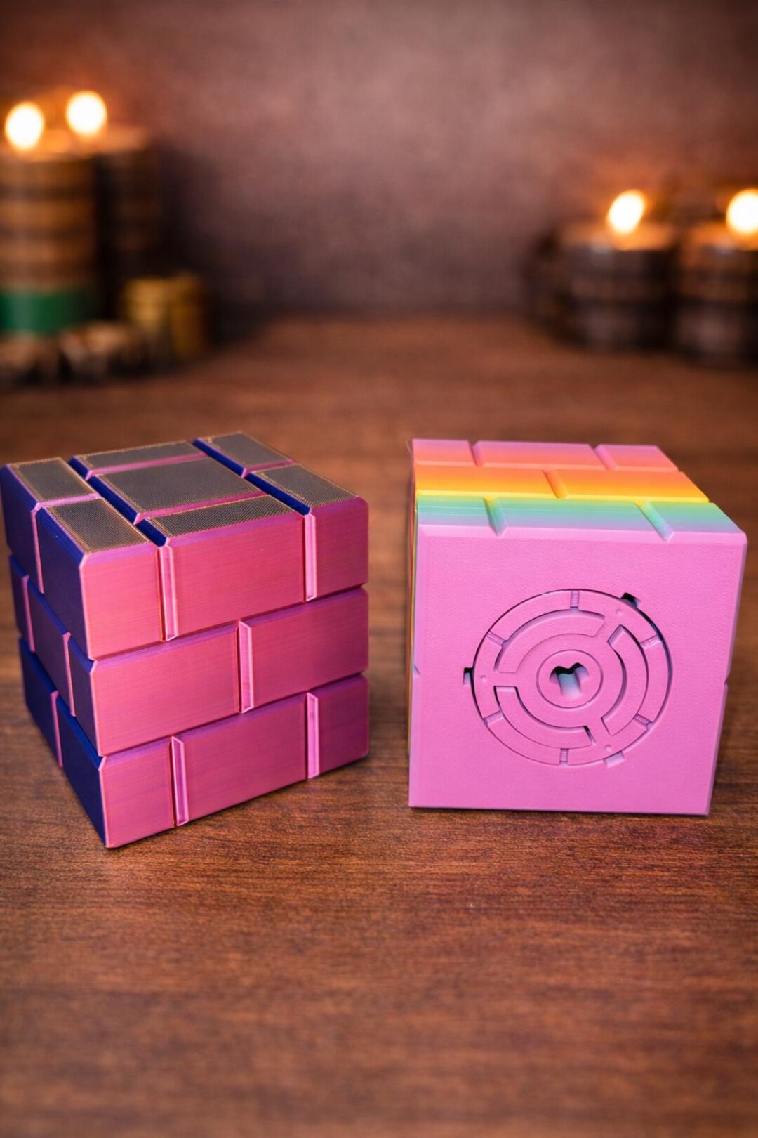 Mechanical Puzzle Box – Hidden Compartment Brain Teaser, Money Gift ...