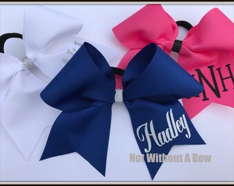 Basketball 2 colors Cheer style Hair Bow..choose a color form the color chart