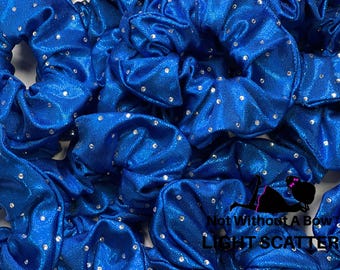 Light Rhinestone Scatter Scrunchie - Cheer Scrunchie - Bling Scrunchie - Mystique Scrunchie - Gymnastics Scrunchie - Custom Scrunchie