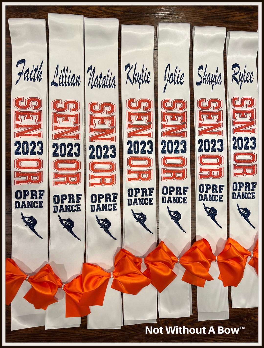 Dance Senior Sash Senior Night Sash Dance Senior Sash 2025 Wide Sash